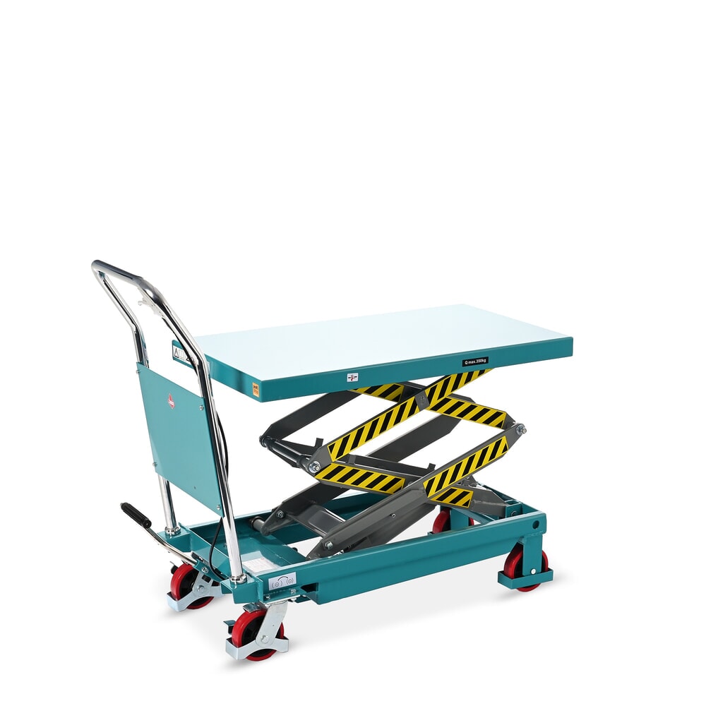 Číslo obrázku produktu 3: Zvedací stůl Ameise® s dvojitým nůžkovým mechanismem, nosnost 350 kg, cca 910 x 500 mm