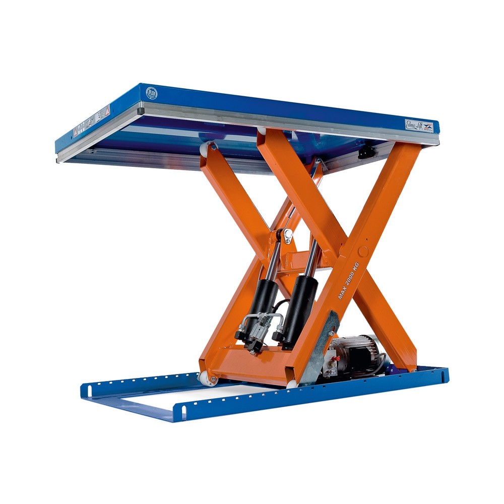 Obrázek produktu: Zvedací stůl EdmoLift® řady T s nůžkovým mechanismem, nosnost 3 000 kg, plošina cca 1 300 x 800 mm