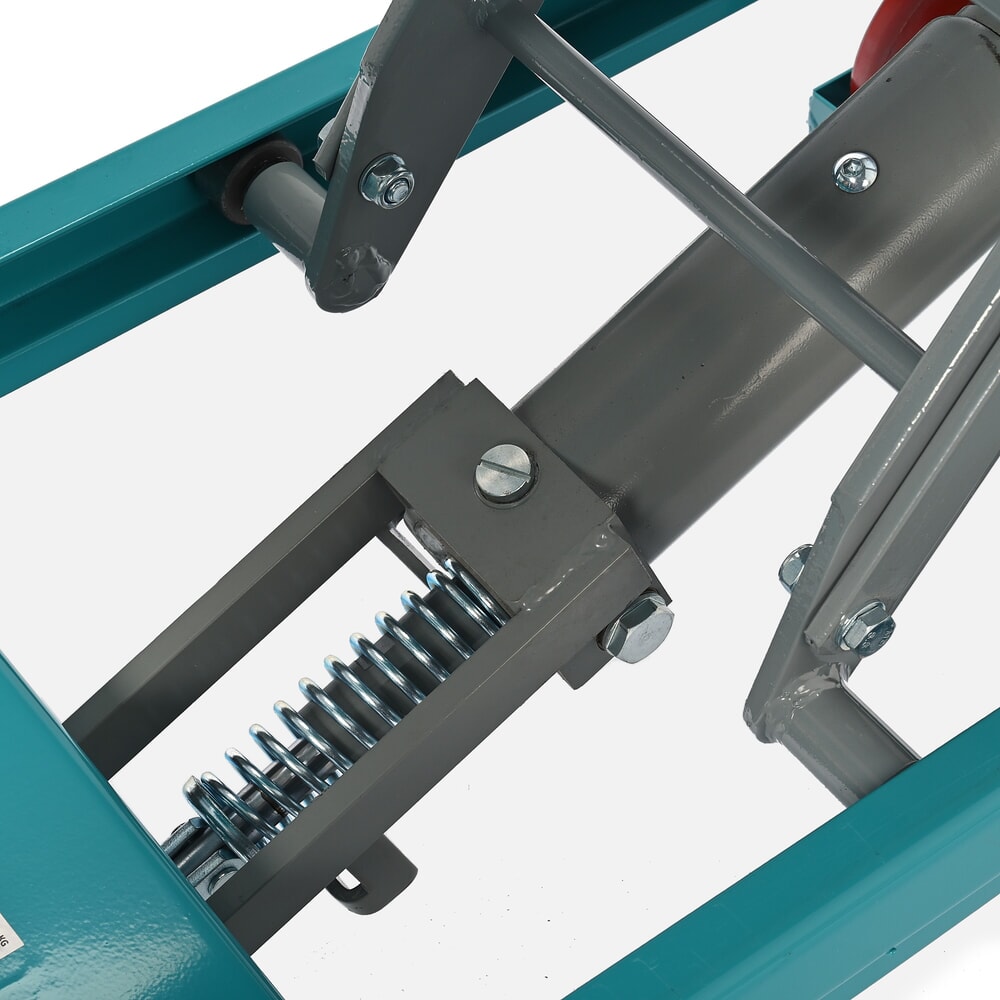 Číslo obrázku produktu 5: Zvedací stůl Ameise® s nůžkovým mechanismem, pevná oj, nosnost 500 kg, cca 850 x 500 mm