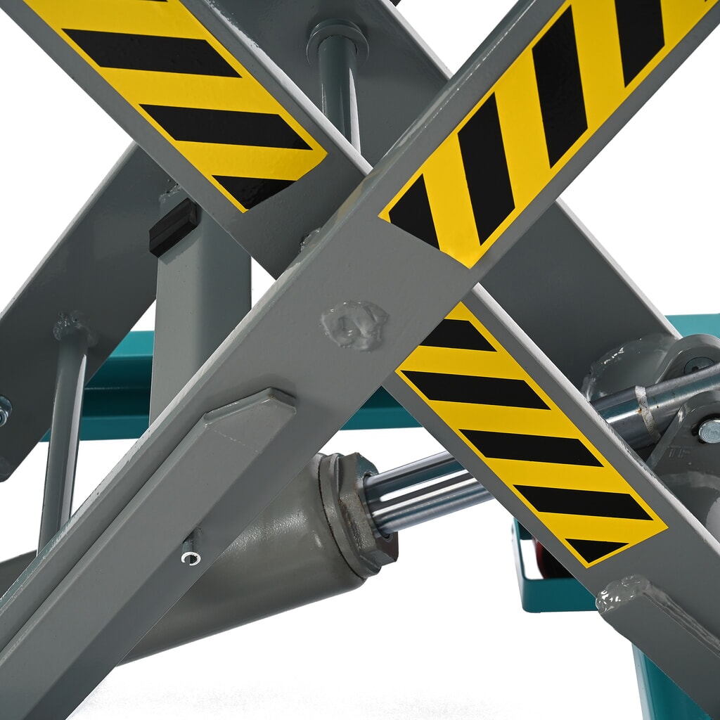 Číslo obrázku produktu 12: Zvedací stůl Ameise® s nůžkovým mechanismem, pevná oj, nosnost 500 kg, cca 850 x 500 mm
