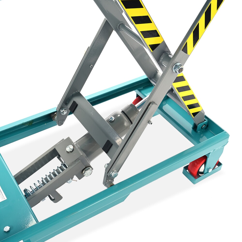 Číslo obrázku produktu 10: Zvedací stůl Ameise® s nůžkovým mechanismem, sklopné madlo, nosnost 150 kg, cca 700 x 450 mm