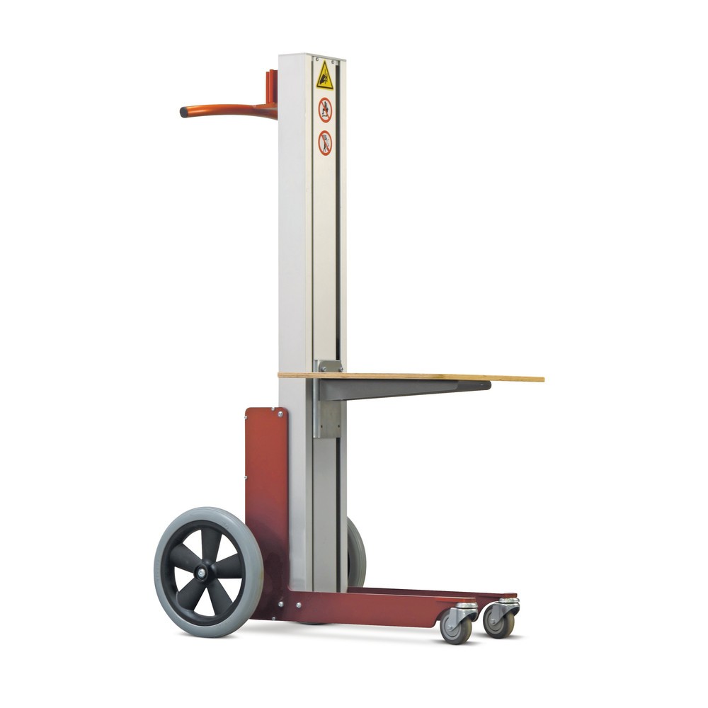 Číslo obrázku produktu 1: Zvedací zařízení HOVMAND s dřevěnou platformou, rozsah zdvihu 115-1 062 mm, nosnost 70 kg