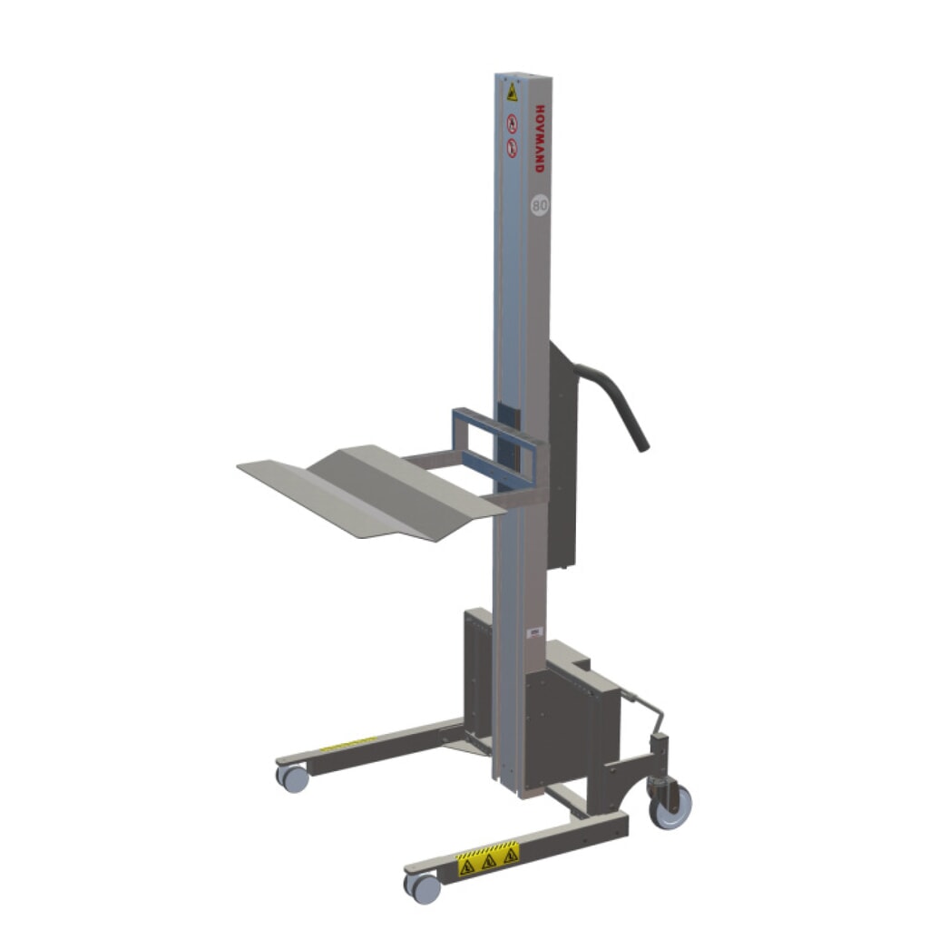 Zvedací zařízení HOVMAND s plošinou Wave pro role do 50 kg, výška zdvihu 1242 mm, nosnost 80 kg Číslo obrázku produktu 1: Zvedací zařízení HOVMAND s plošinou Wave pro role do 50 kg, výška zdvihu 1242 mm, nosnost 80 kg